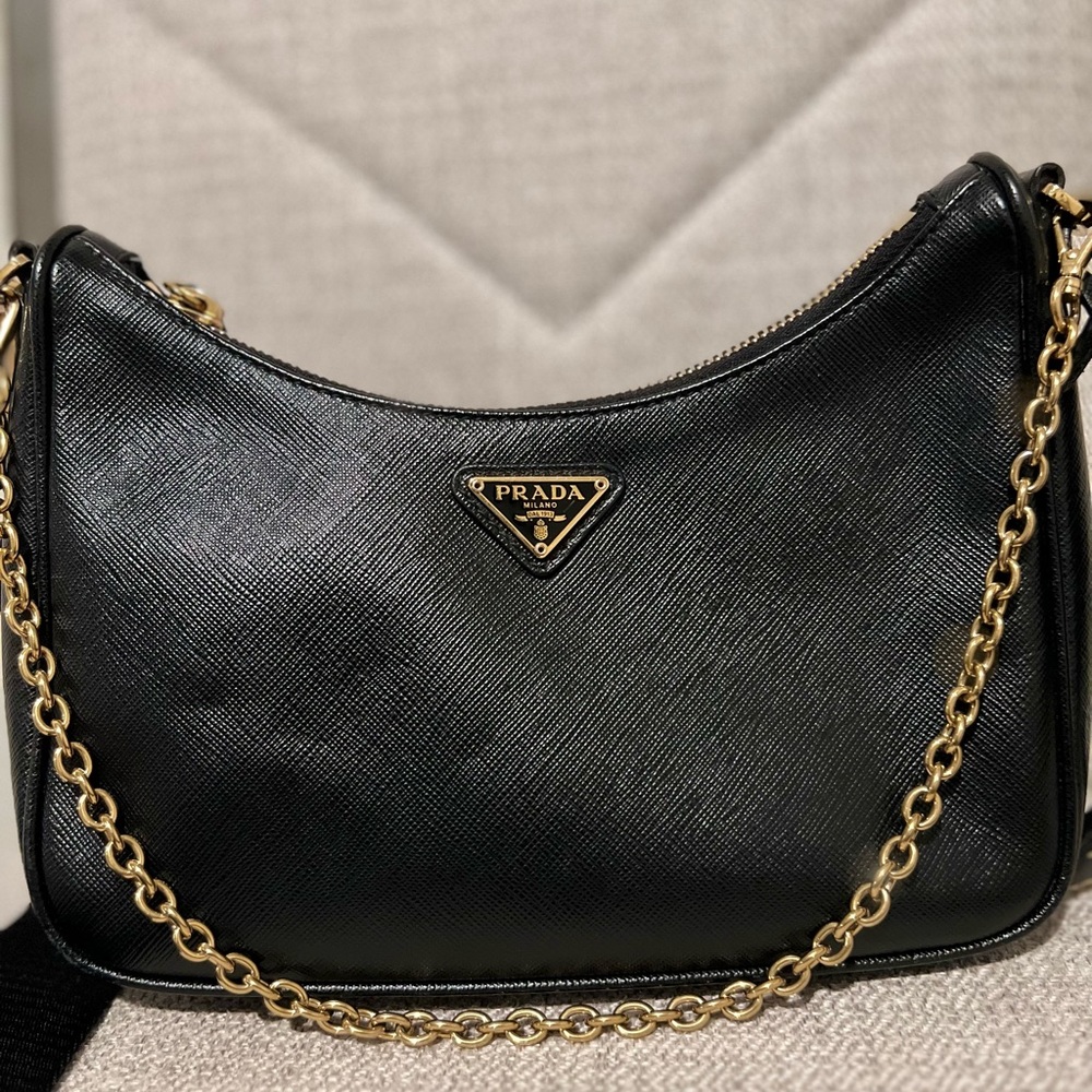 Prada 2005 re edition saffiano leather bag